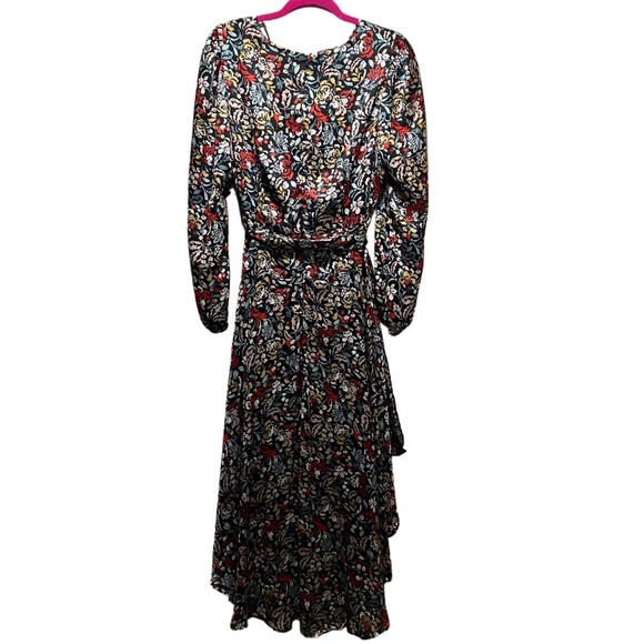 Vince Camuto Pink and Red Floral Long Sleeve Dress NWT Size L - Picture 7 of 15